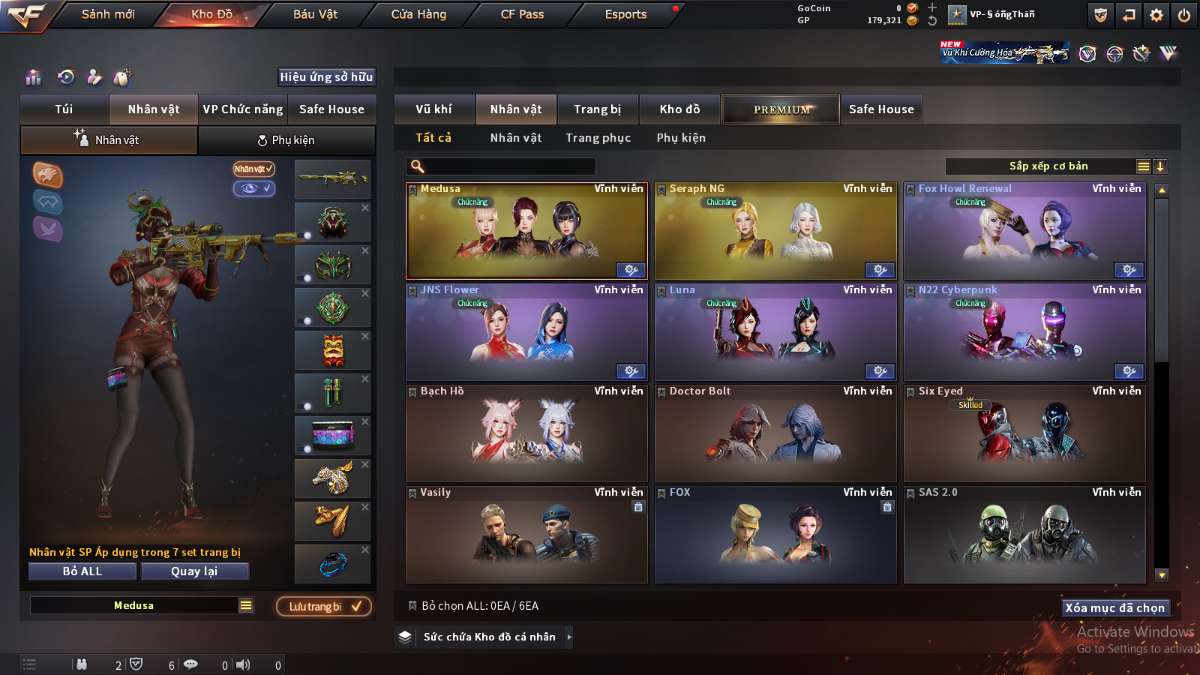 shop acc cf uy tin gia re
